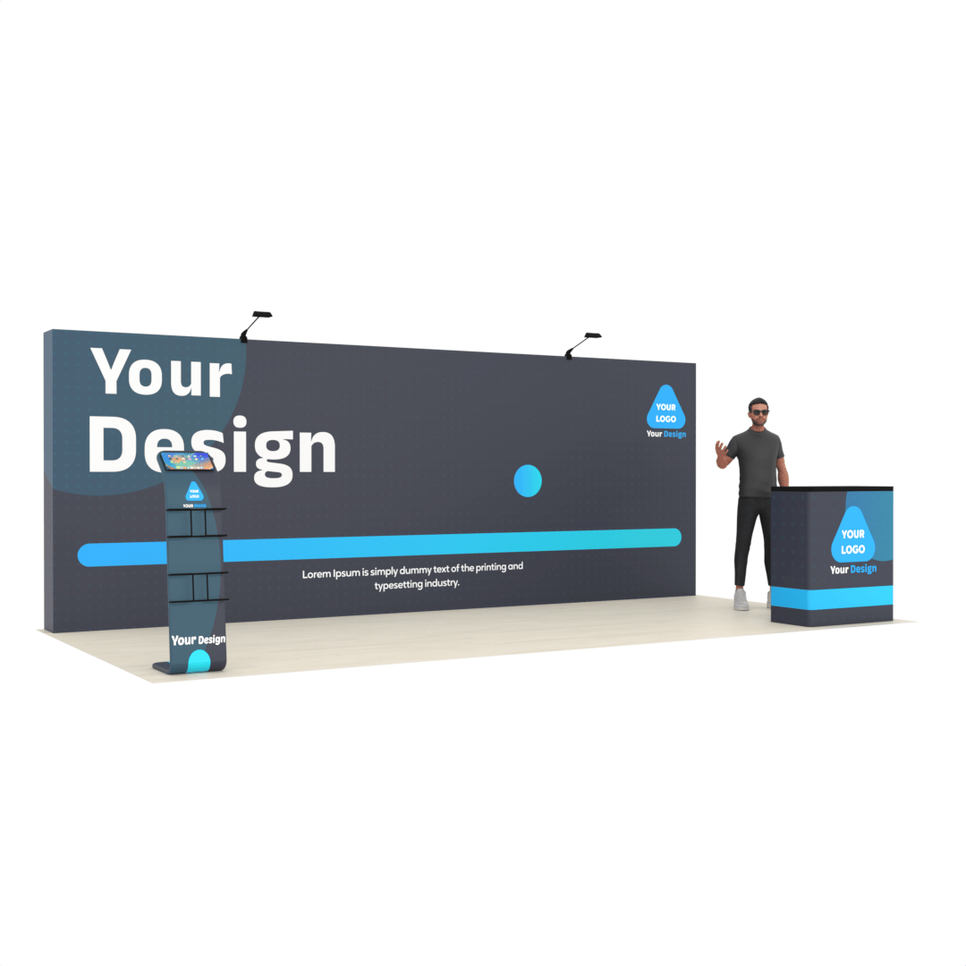 20ft Straight QuickPop™ Booth - ExpoPrint