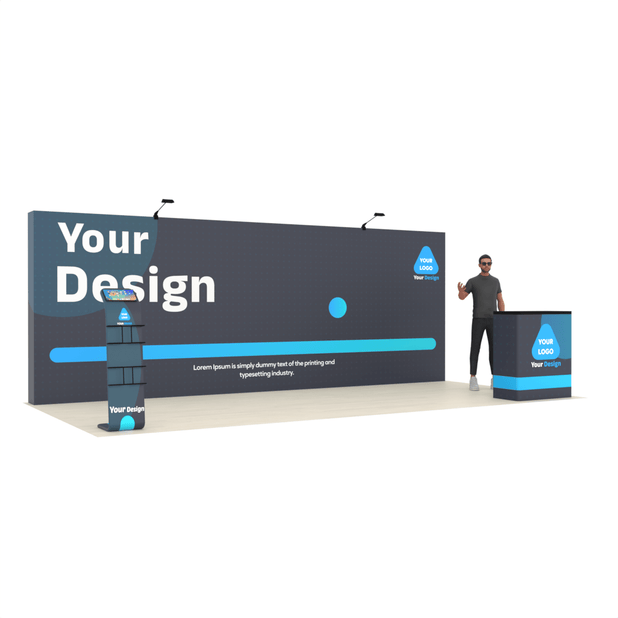 20ft Straight QuickPop™ Booth - ExpoPrint