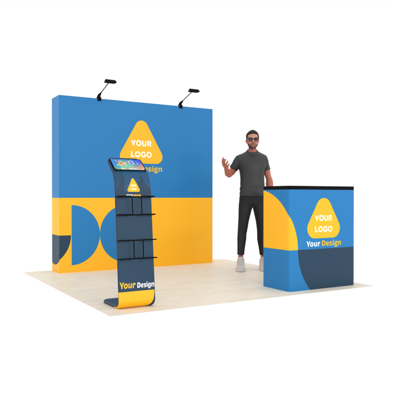 8ft Straight QuickPop™ Booth