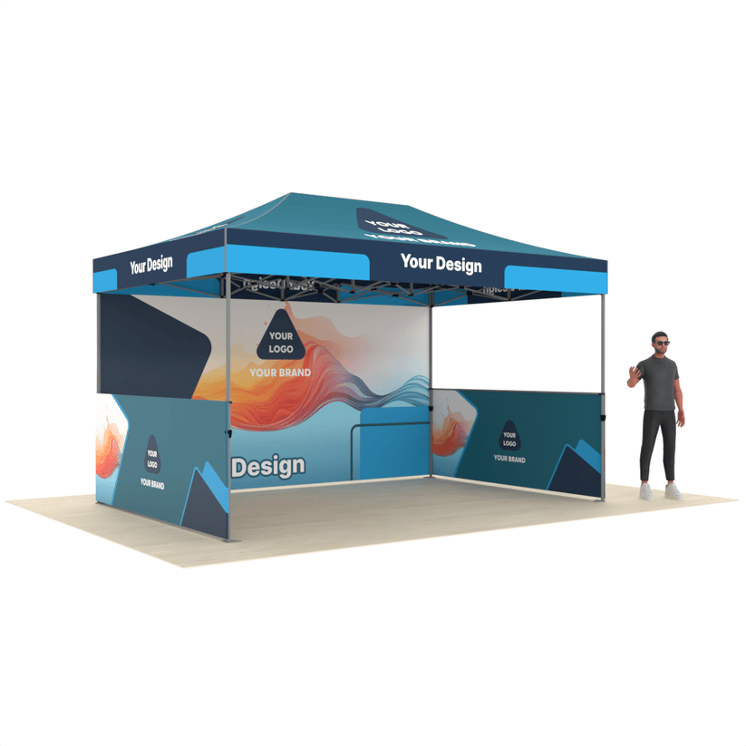 canopy tent with company logo Custom Canopy Tent 10x15 for Flexible Event Booths – ExpoPrint
