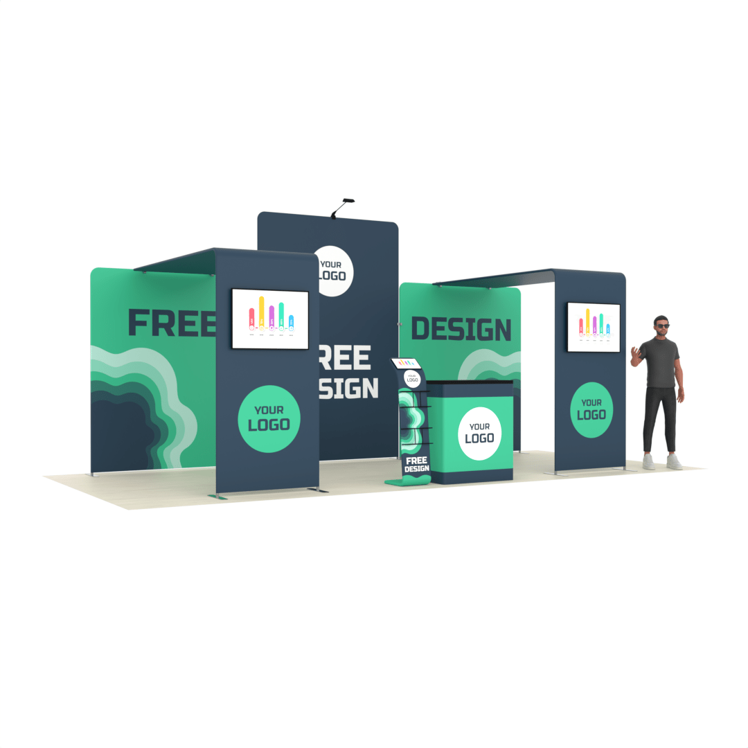 20ft Combo Trade Show Booth (15) - ExpoPrint