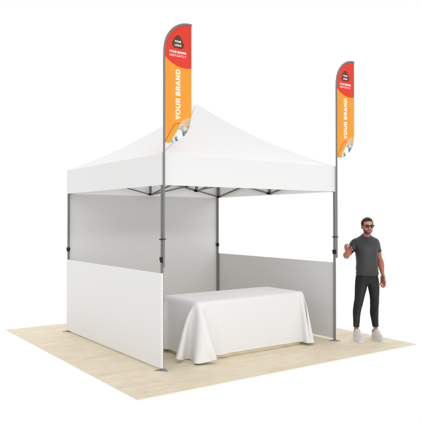 Attachable 5ft Flags for Canopy Tent