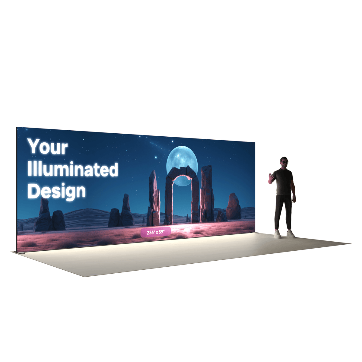 20ft Backlit SEG Lightbox Display - ExpoPrint