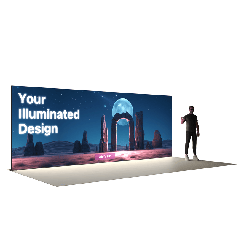 20ft Backlit SEG Lightbox Display - ExpoPrint