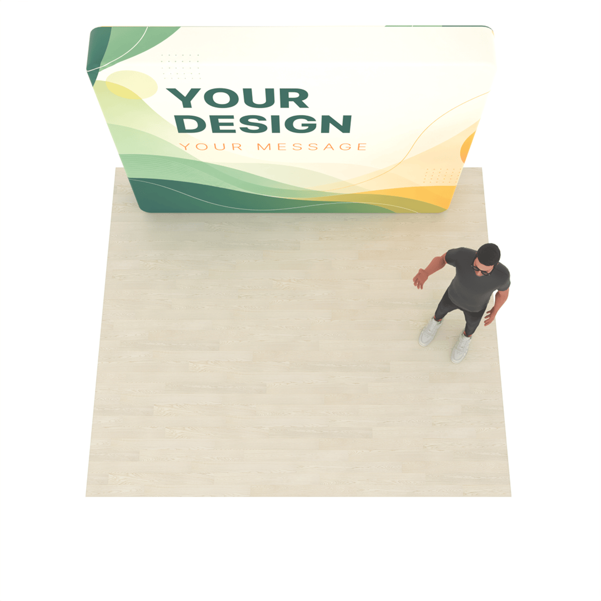 10ft LumiCube™ LED Backlit Fabric Trade Show Booth Display - ExpoPrint