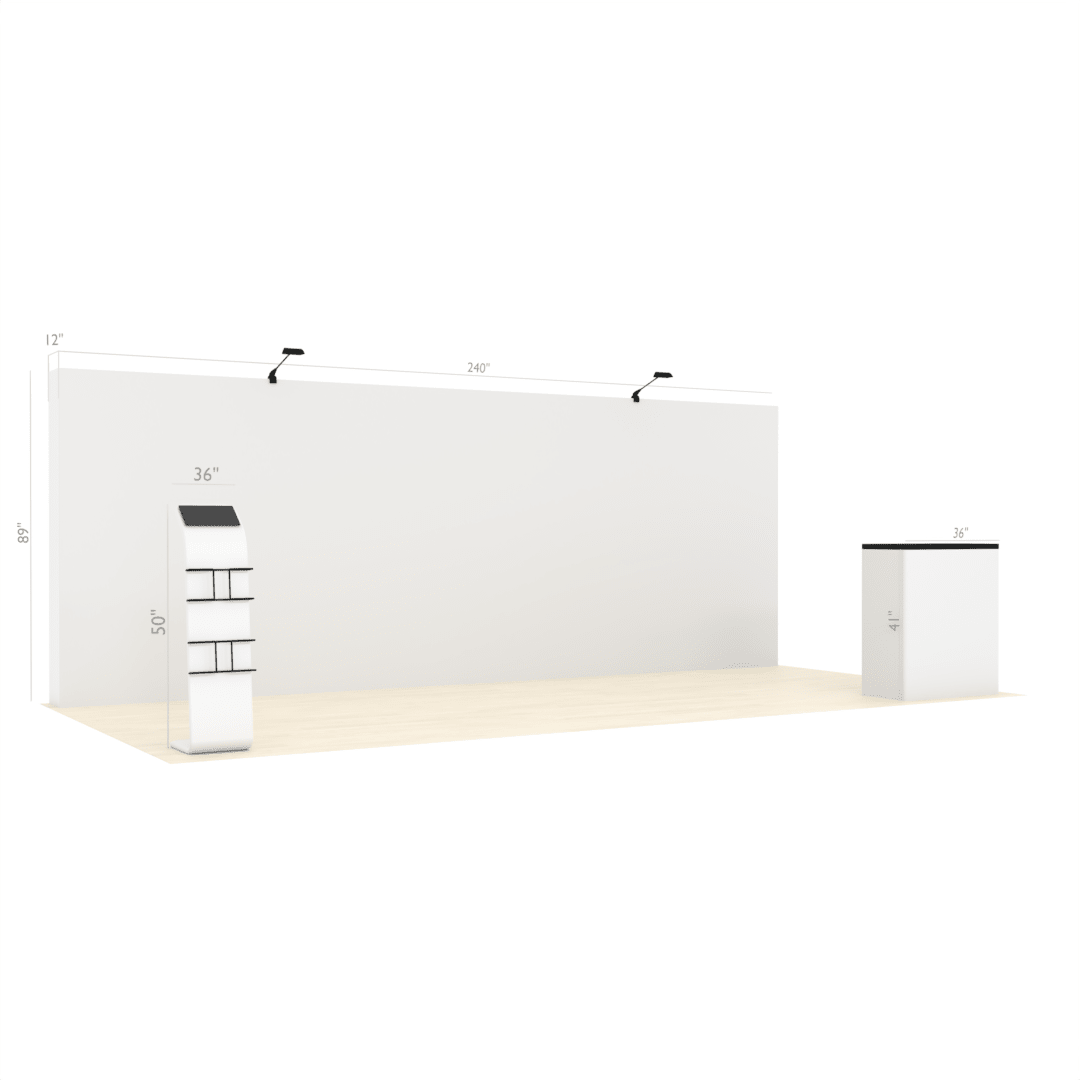 20ft Straight QuickPop™ Booth - ExpoPrint
