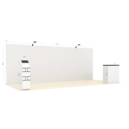 20ft Straight QuickPop™ Booth