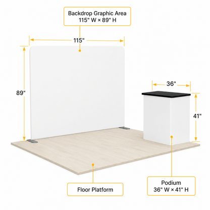 10ft TensionMax Straight + Podium