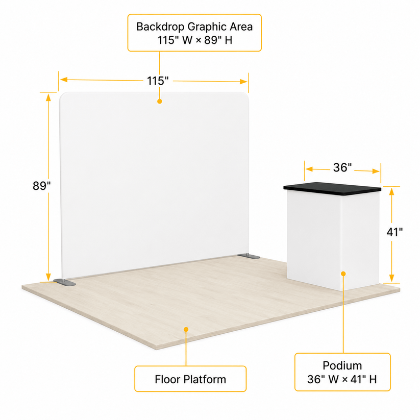 10ft TensionMax Straight + Podium
