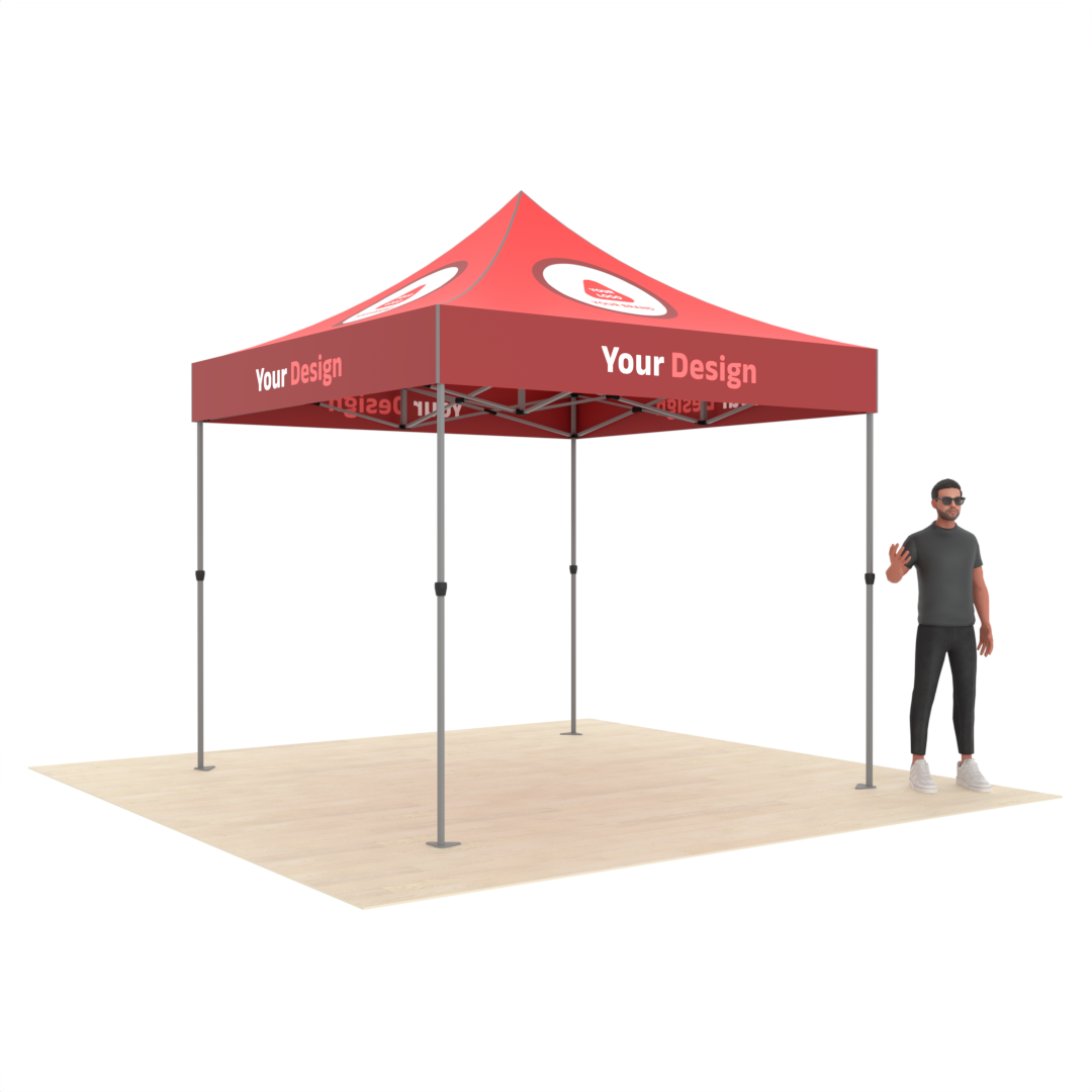 10'x10' Popup Canopy Tent Package with Custom Printing of Your Design & Logo