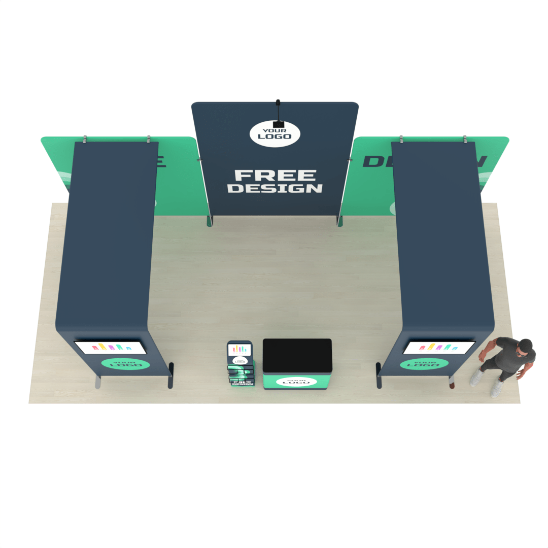 20ft Combo Trade Show Booth (15) - ExpoPrint