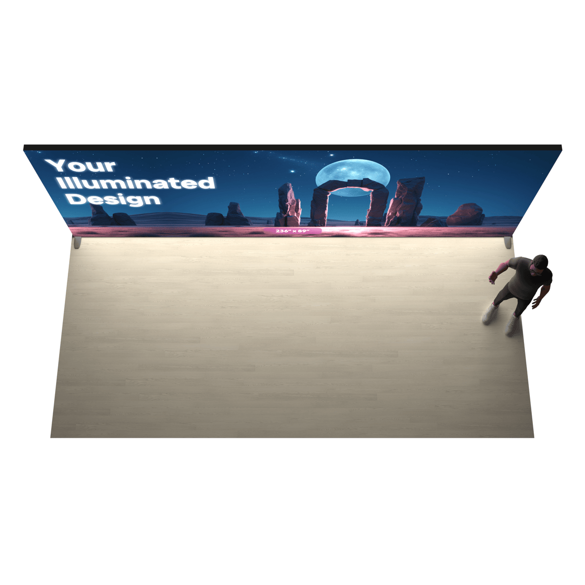 20ft Backlit SEG Lightbox Display - ExpoPrint