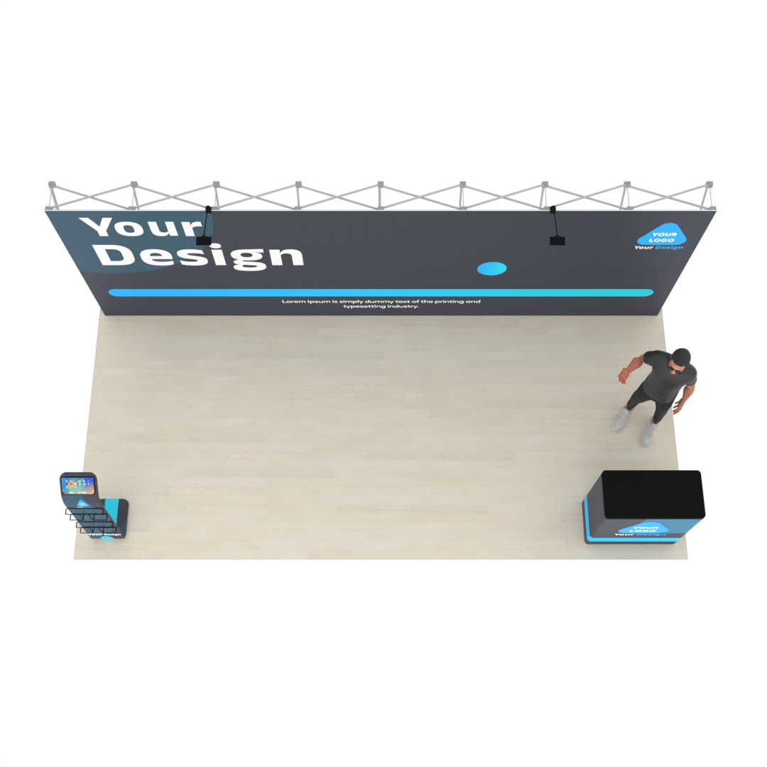 20ft Straight QuickPop™ Booth - ExpoPrint