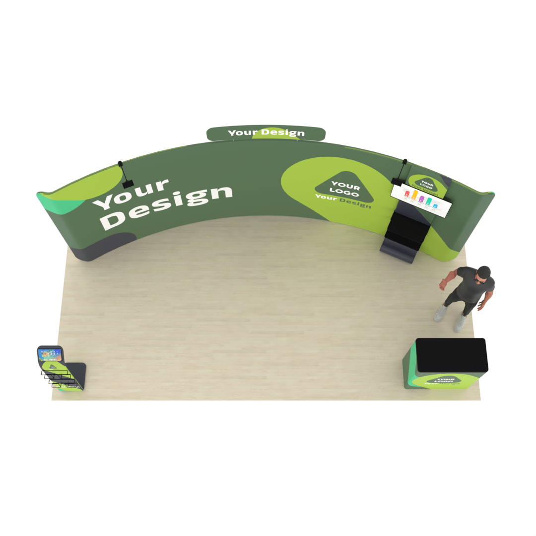 20ft Curved TensionMax™ Booth - ExpoPrint