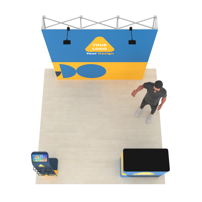 8ft Straight QuickPop™ Booth