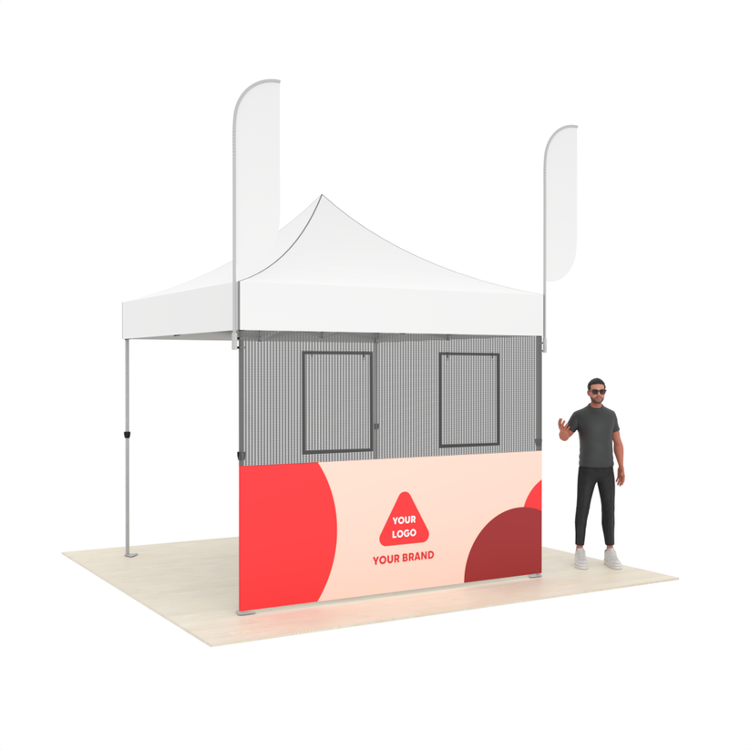 Printed Front Wall for 10ft Canopy Tent