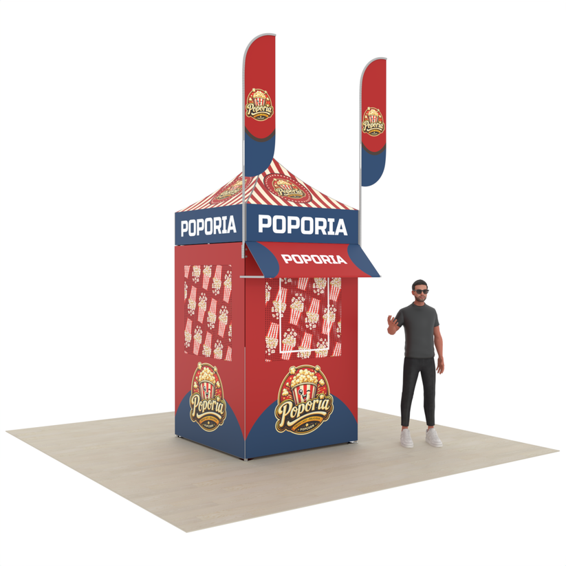 5' x 5' Custom Printed Canopy Food Tent
