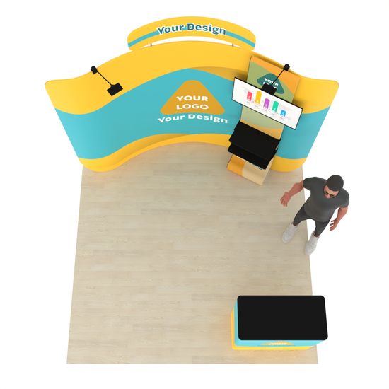 10ft Curved TensionMax™ Booth – ExpoPrint