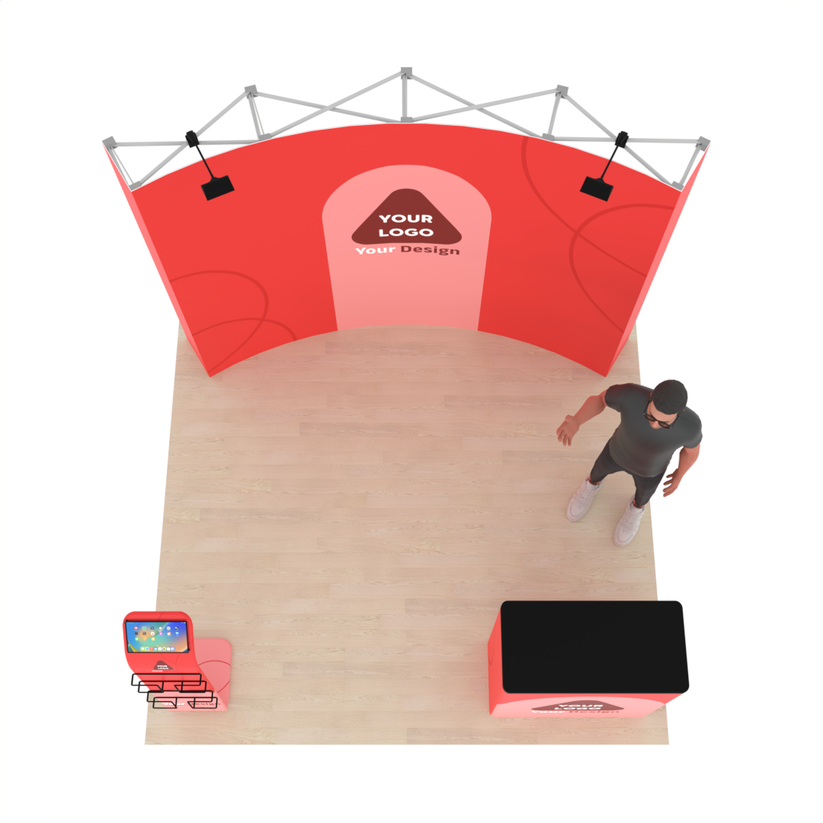 10ft QuickPop™ Curved Booth