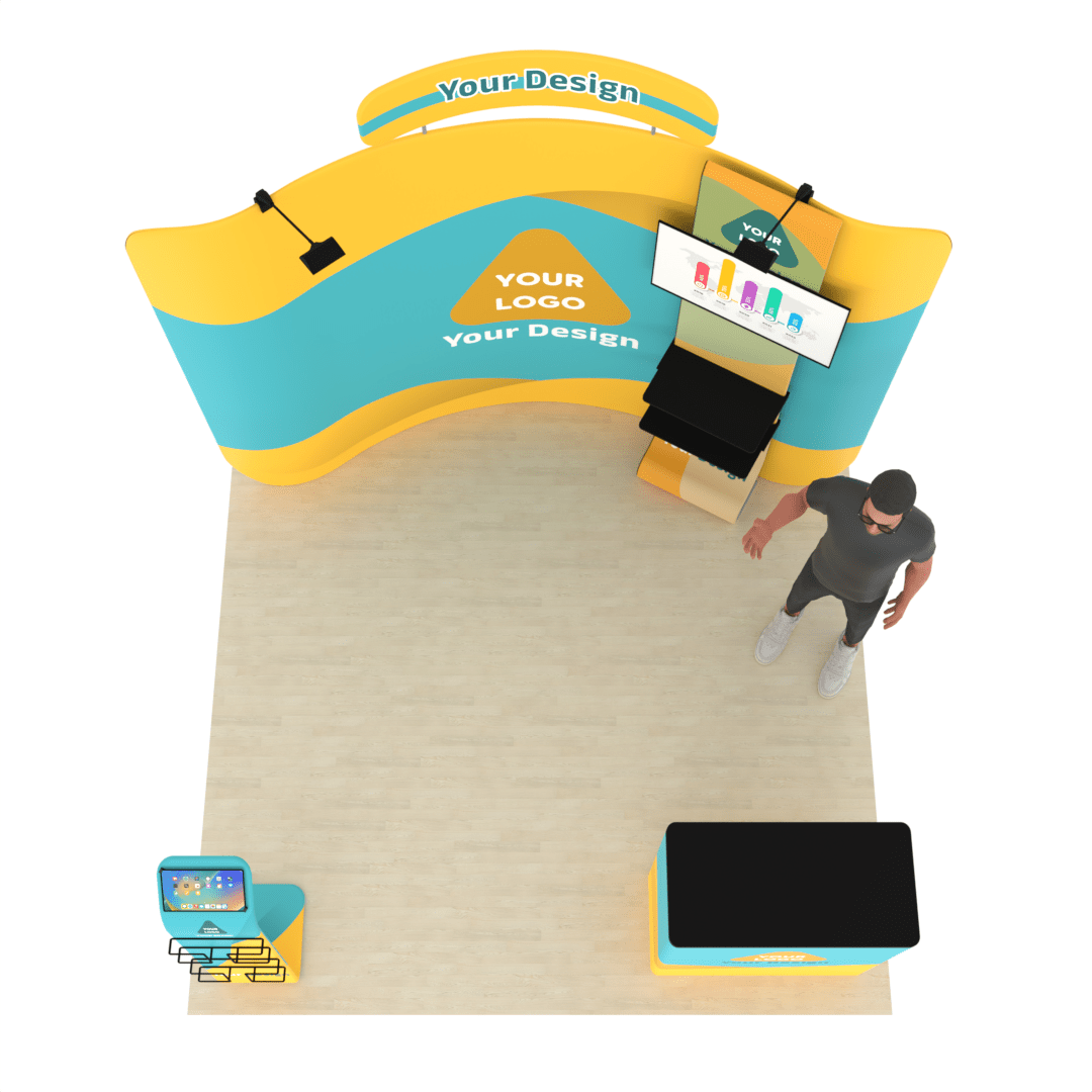10ft Curved TensionMax™ Booth - ExpoPrint