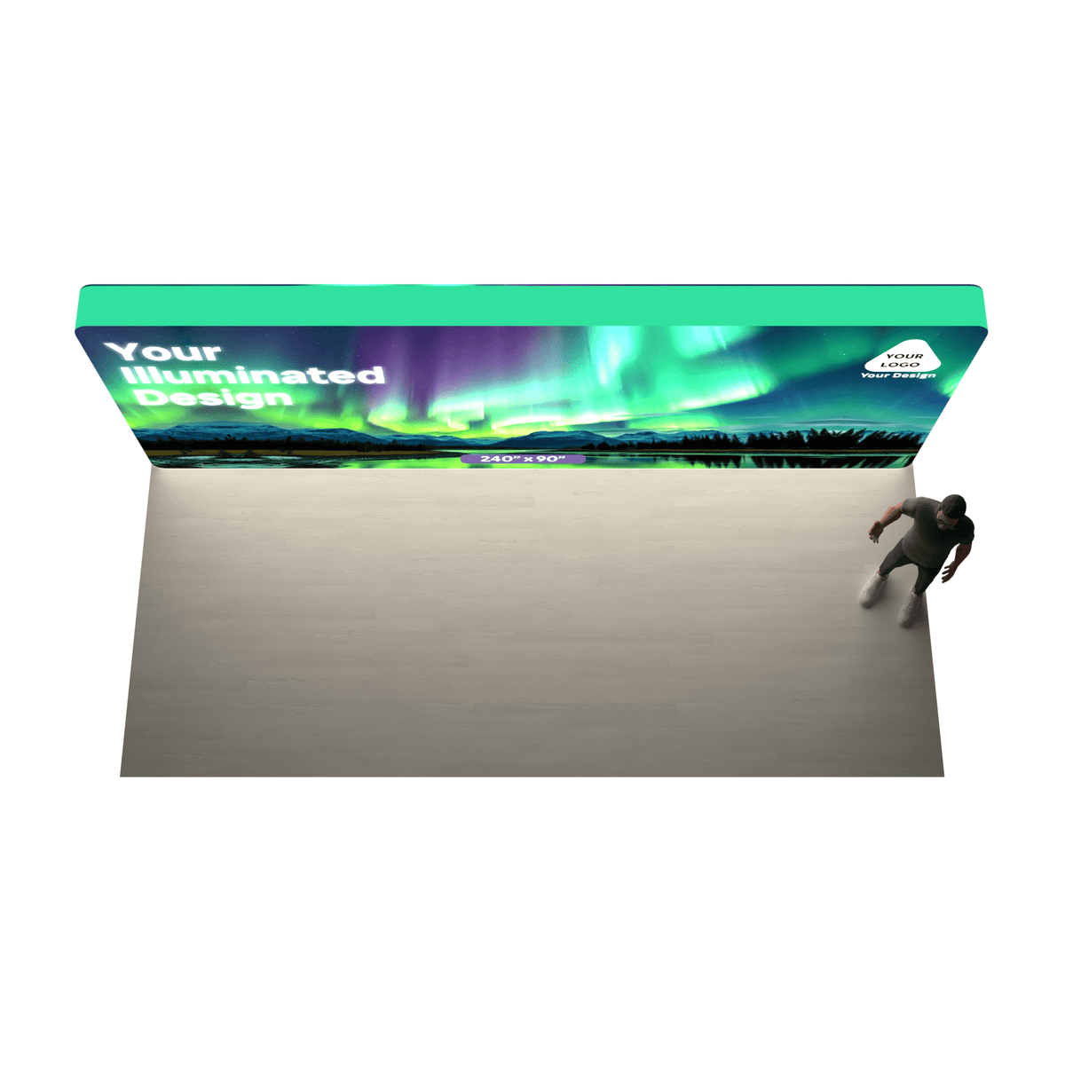 20ft LumiCube™ LED Backlit Booth - ExpoPrint