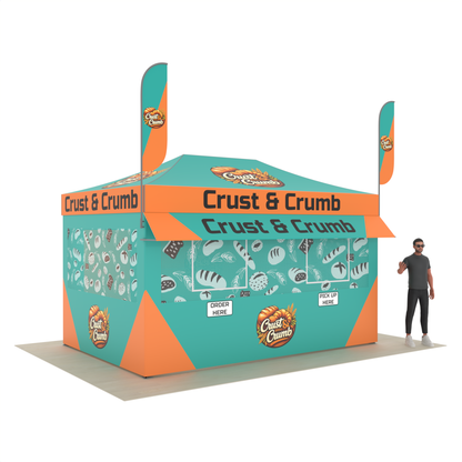 15' x 10' Custom Printed Canopy Food Tent
