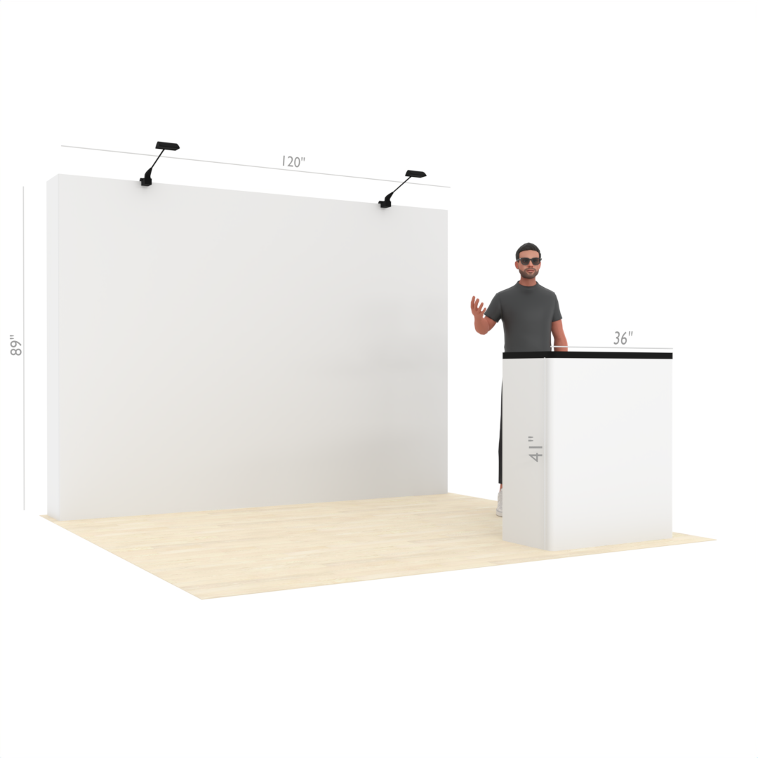 10ft Straight QuickPop™ Booth