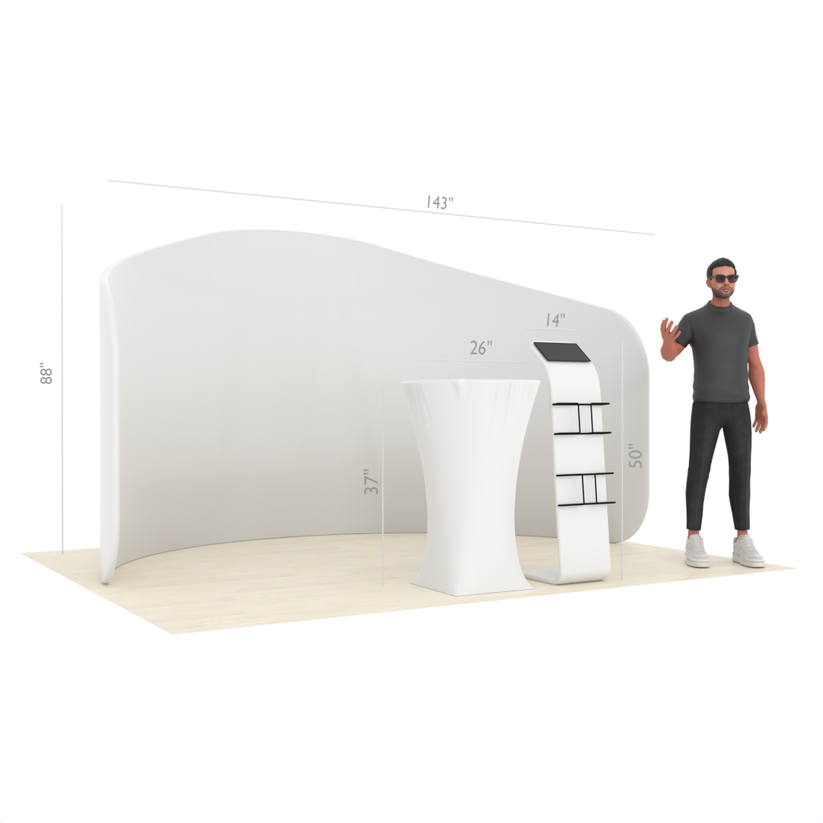 10ft Enclosure Trade Show Booth #9