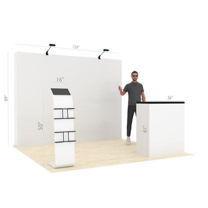 10ft Straight QuickPop™ Booth