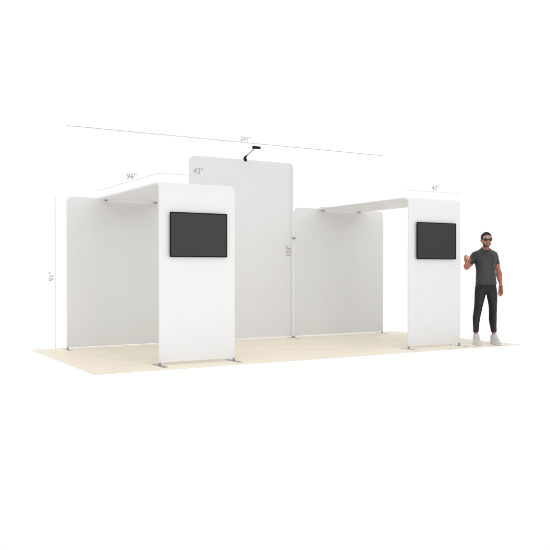 20ft Combo Trade Show Booth (15) - ExpoPrint