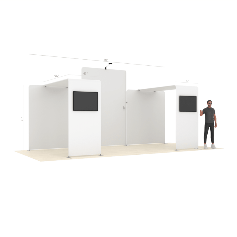 20ft Combo Trade Show Booth (15) - ExpoPrint