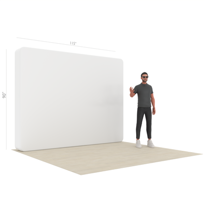 10ft LumiCube LED Backlit Booth