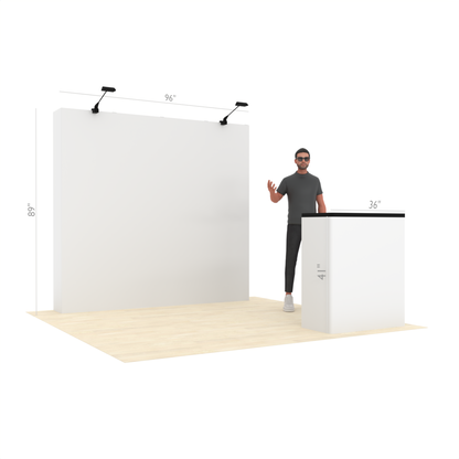 8ft Straight QuickPop™ Booth