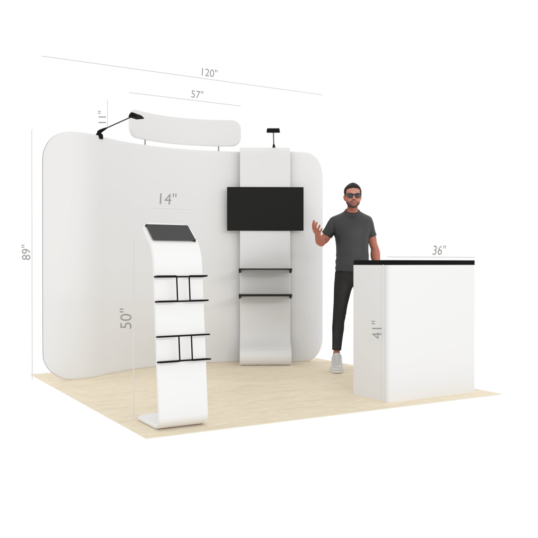 10ft Curved TensionMax™ Booth - ExpoPrint