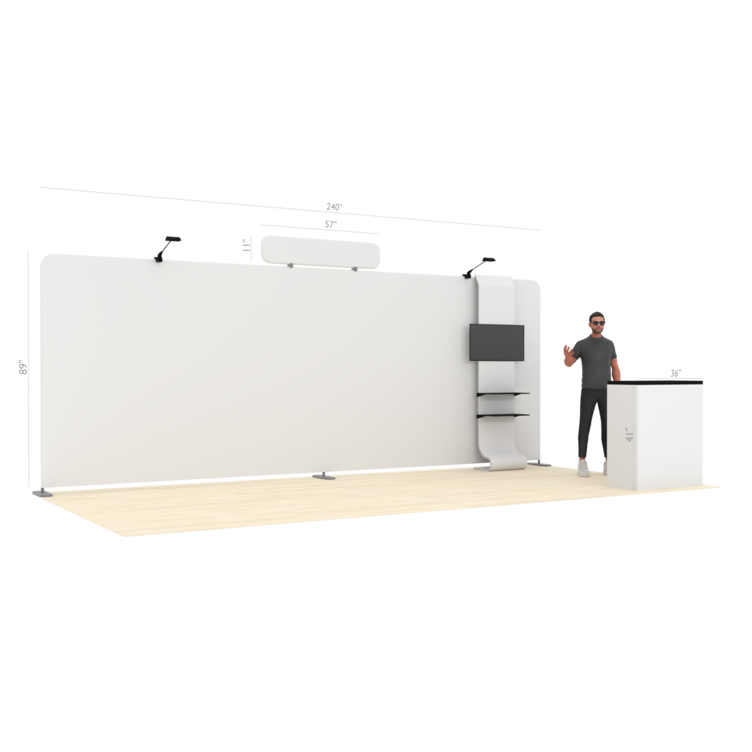 20ft Straight TensionMax™ Booth – ExpoPrint