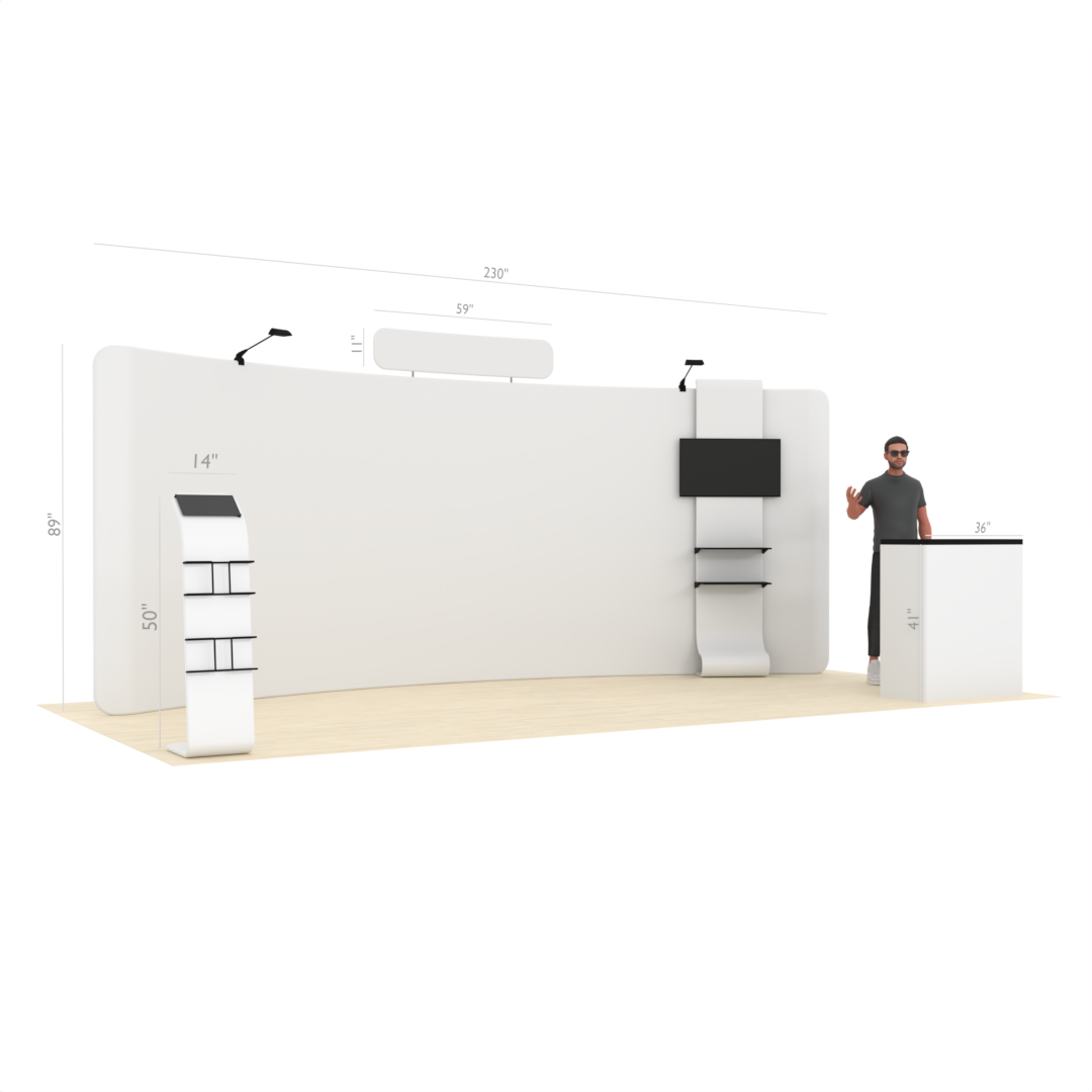 20ft Curved TensionMax™ Booth – ExpoPrint