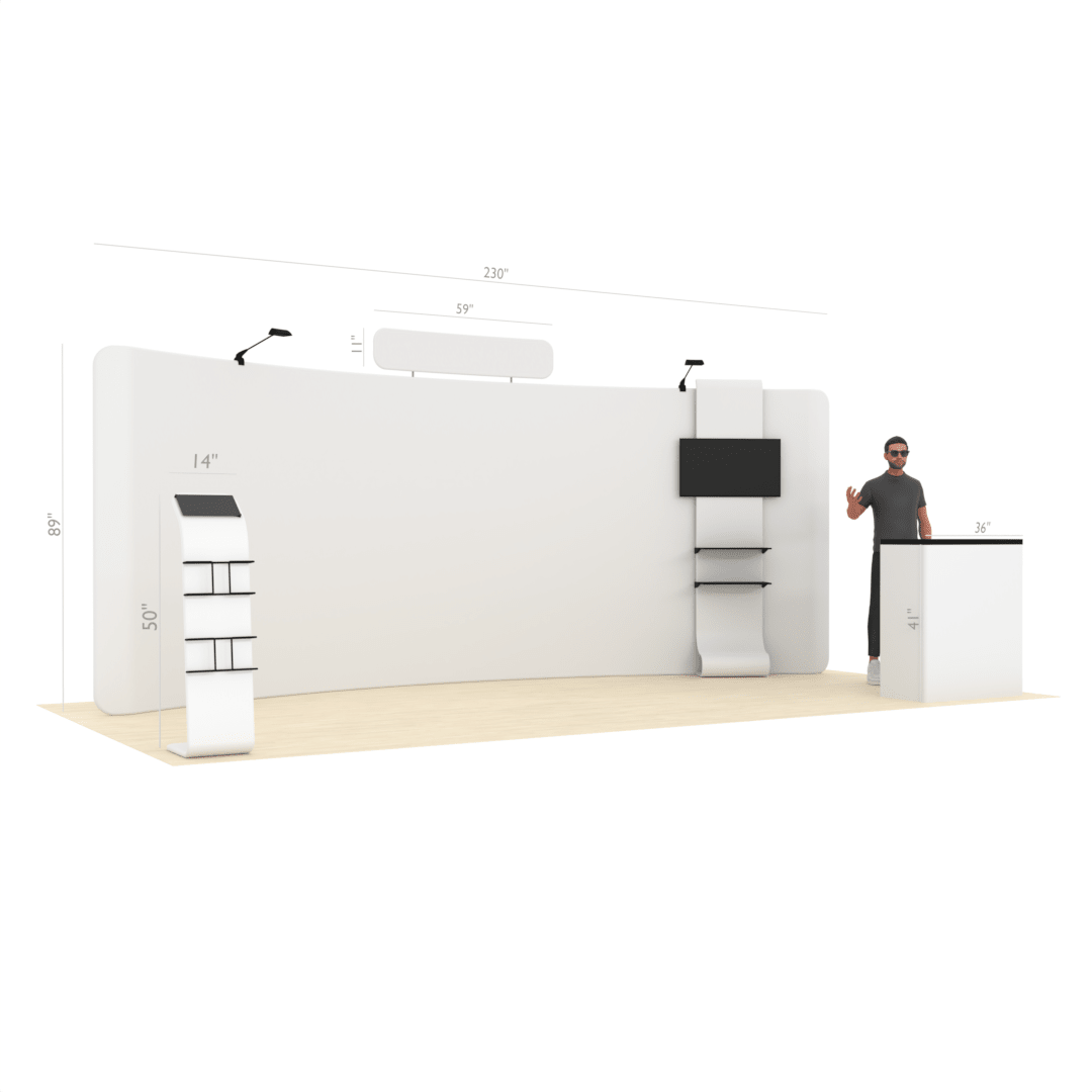 20ft Curved TensionMax™ Booth - ExpoPrint
