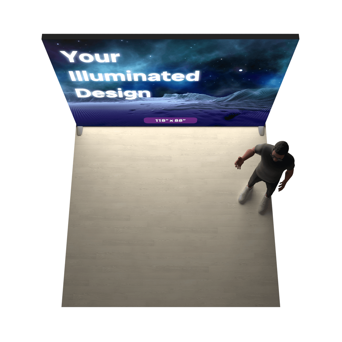 10ft Backlit SEG Lightbox Display - ExpoPrint