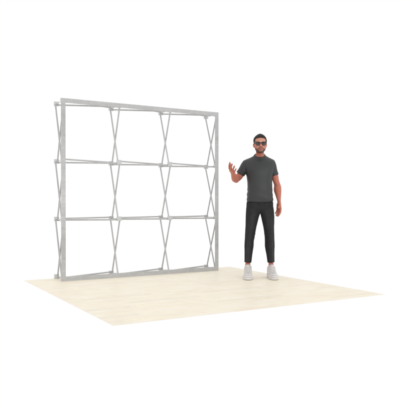 8ft Straight QuickPop™ Booth