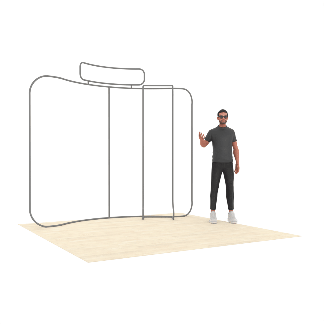 10ft Curved TensionMax™ Booth - ExpoPrint