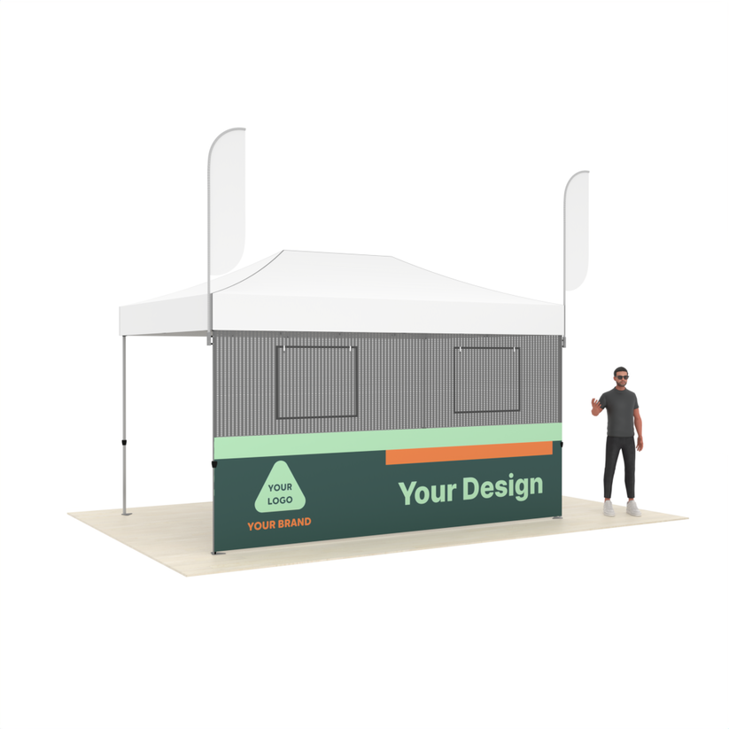 Printed Front Wall for 15ft Canopy Tent