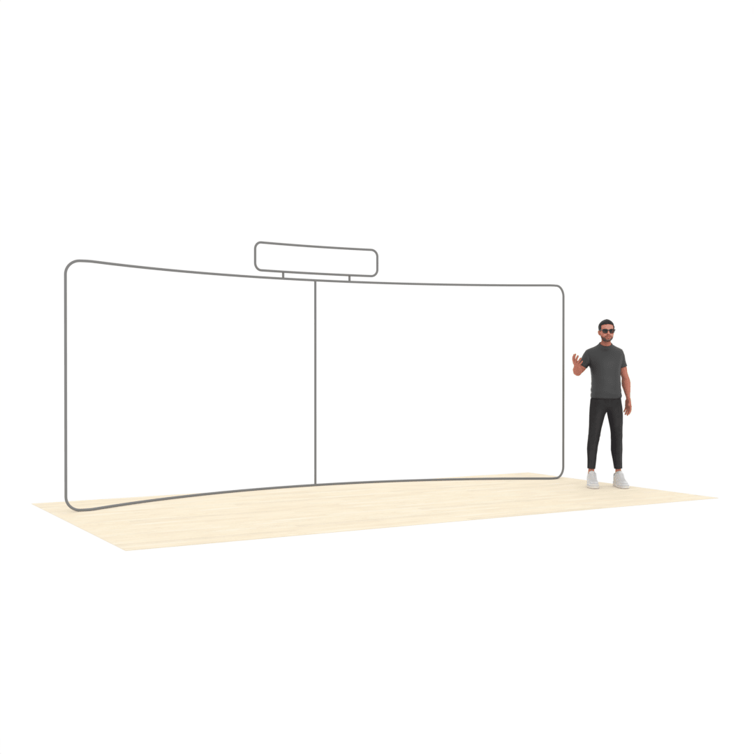 20ft Curved TensionMax™ Booth - ExpoPrint