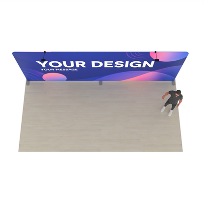 20ft Straight Tension Fabric Trade Show Display – TensionMax™