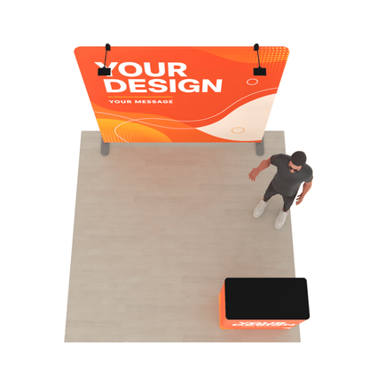 8ft TensionMax Straight + Podium - ExpoPrint