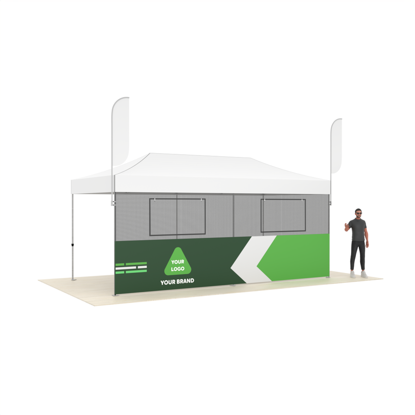 Printed Front Wall for 20ft Canopy Tent