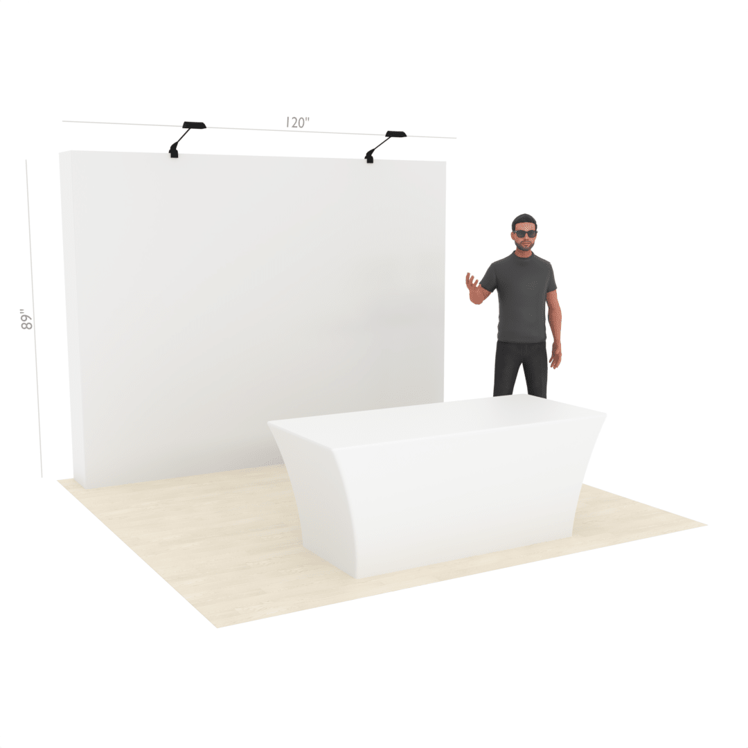 custom 10x8 pop up booth