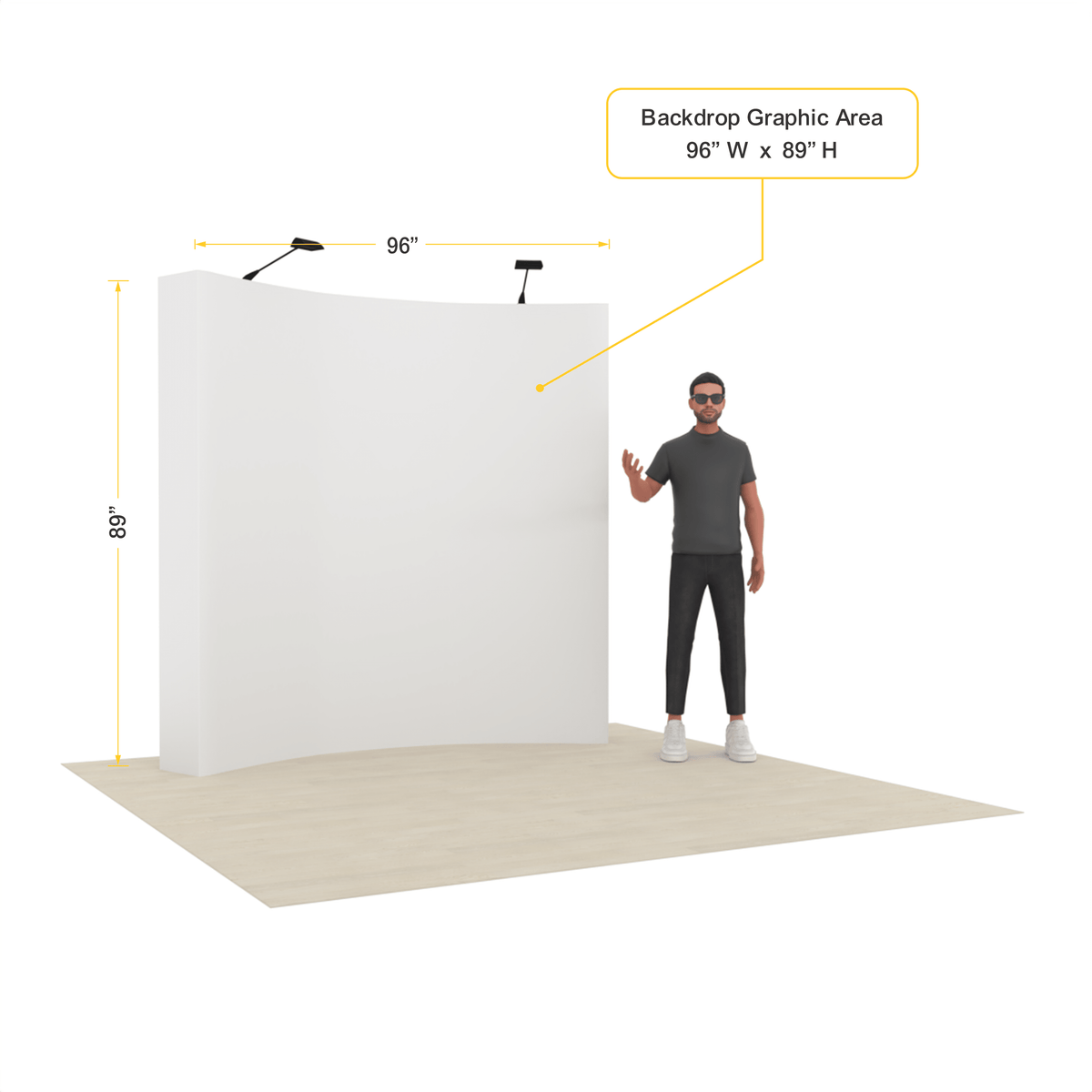 8ft QuickPop Curved - ExpoPrint