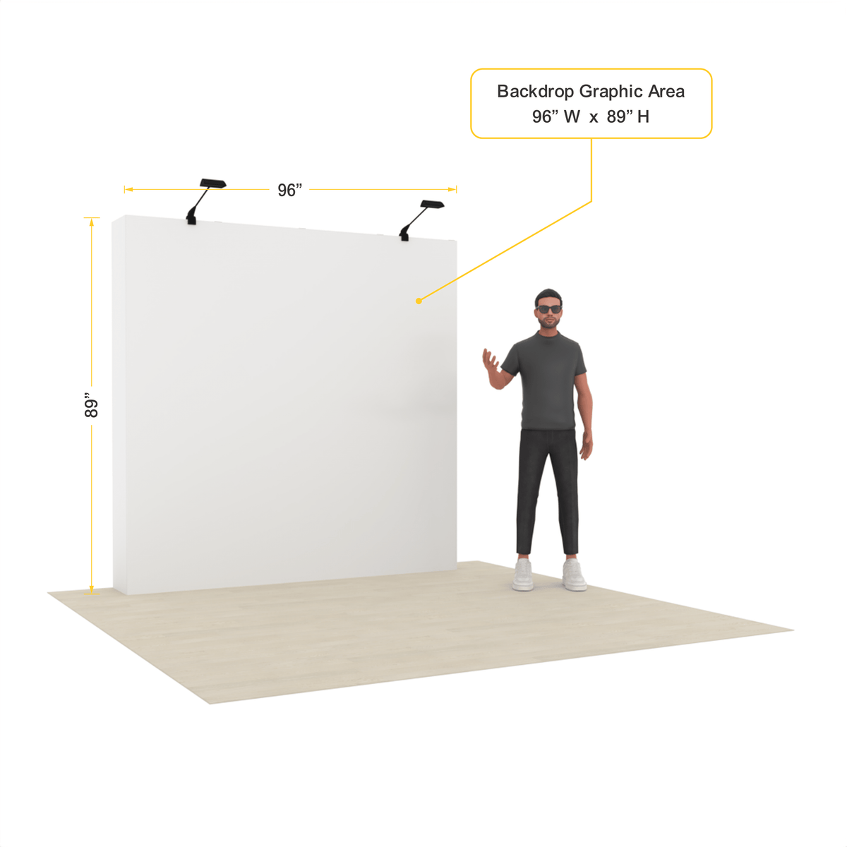 8ft QuickPop Straight - ExpoPrint