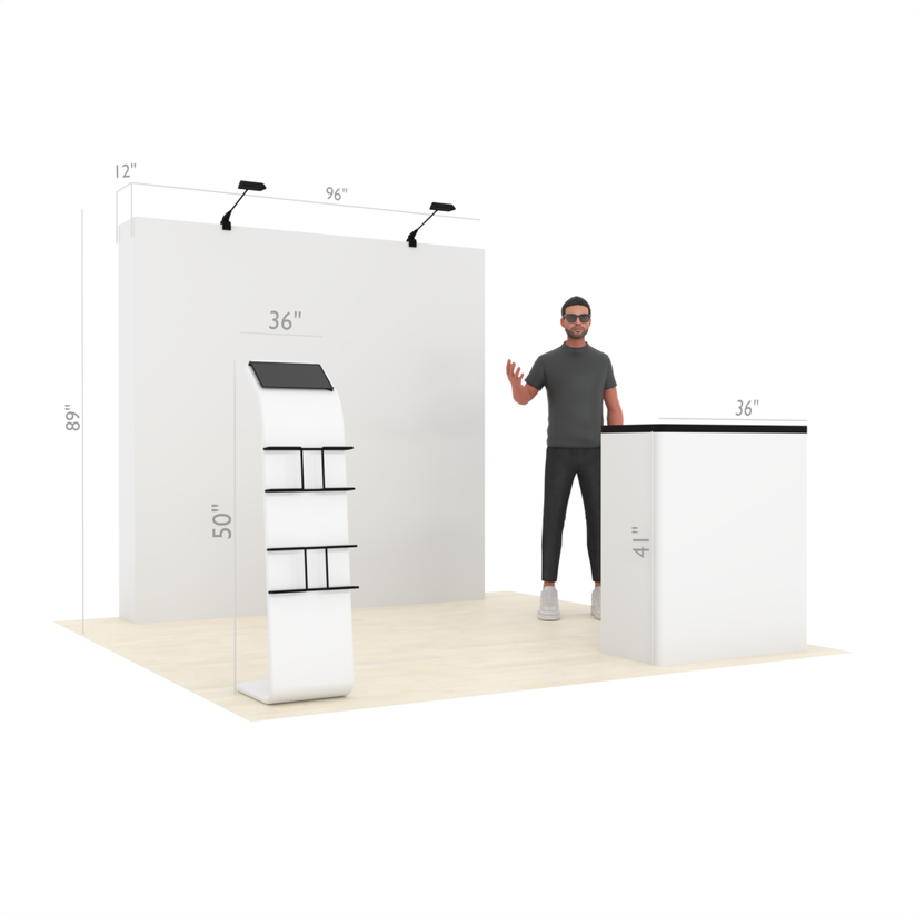 8ft Straight QuickPop™ Booth