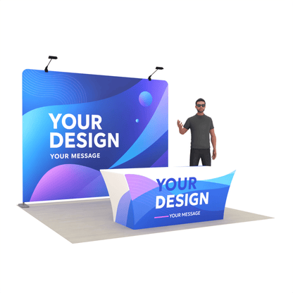 10ft TensionMax Straight + Table Covers - ExpoPrint